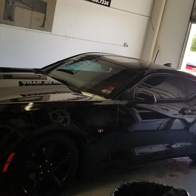tinted black camero ss